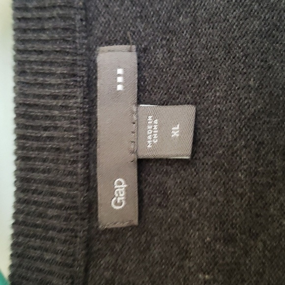 GAP Factory Men's Blue & Gray Argyle Sweater Vest - Size XL - Picture 6 of 8